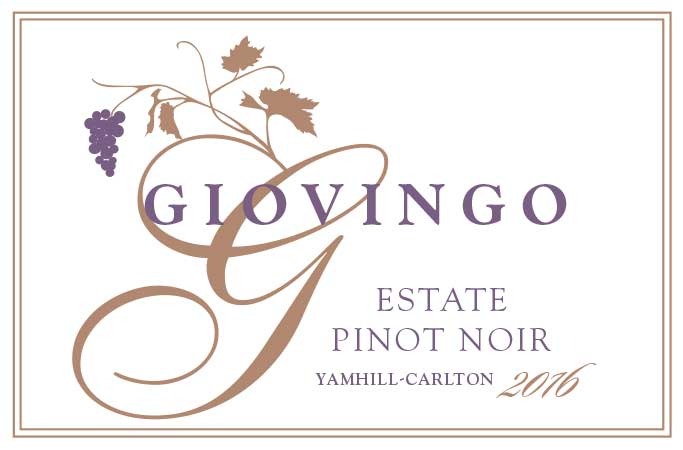 Giovingo Vineyards Estate Pinot Noir Yamhill Carlton 2016